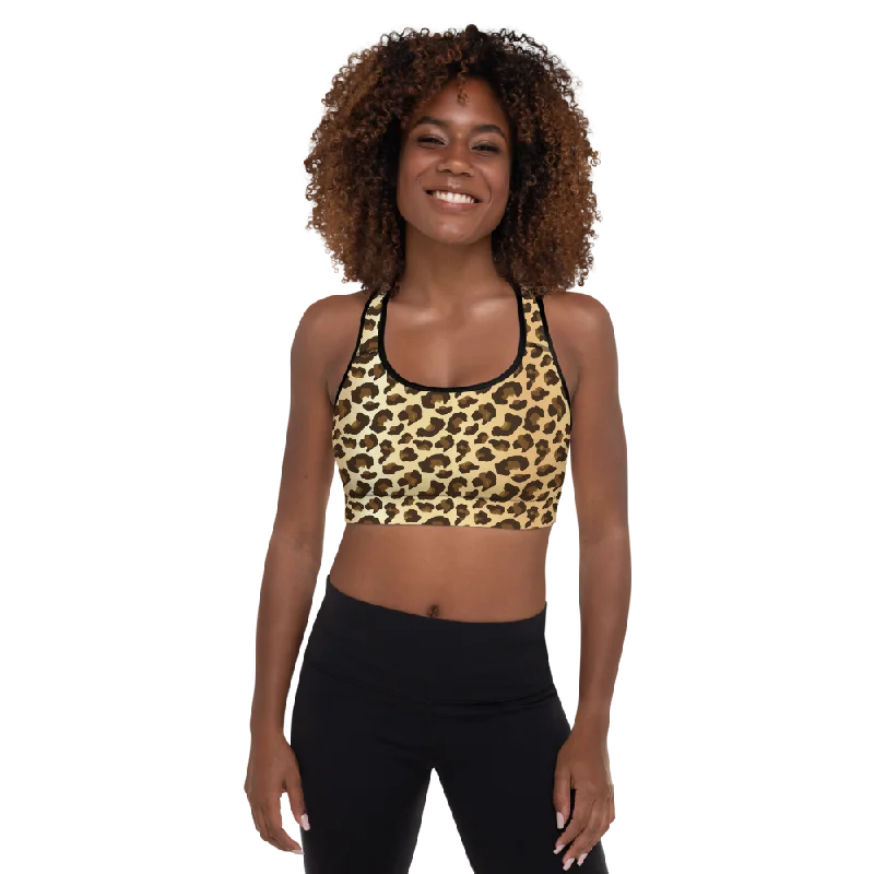 Blue Racerback Sports Bra for Running -Jaguar Padded Sports Bra