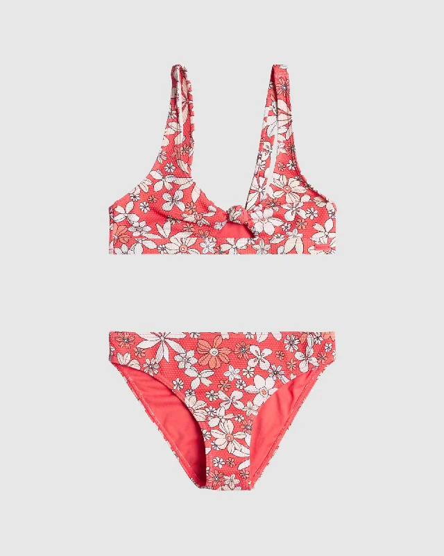 Bamboo Floral Sports Bra for Eco -Girls 8-16 Fab Floral Bralette Set