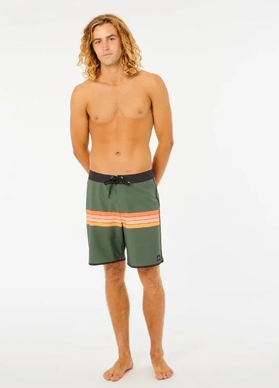 Green Soft Fabric Sports Short for Feel -Rip Curl Mirage Surf Revival 19" Boardshorts