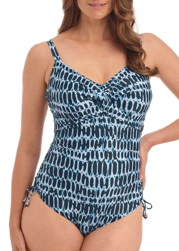 swimwear daily dips -Kotu Twist Front Swimsuit - Ink