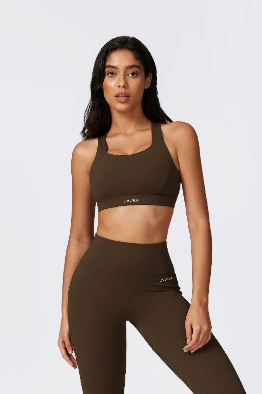 Black Sweat Resistant Sports Bra for Resist -Superset Crossback Bra