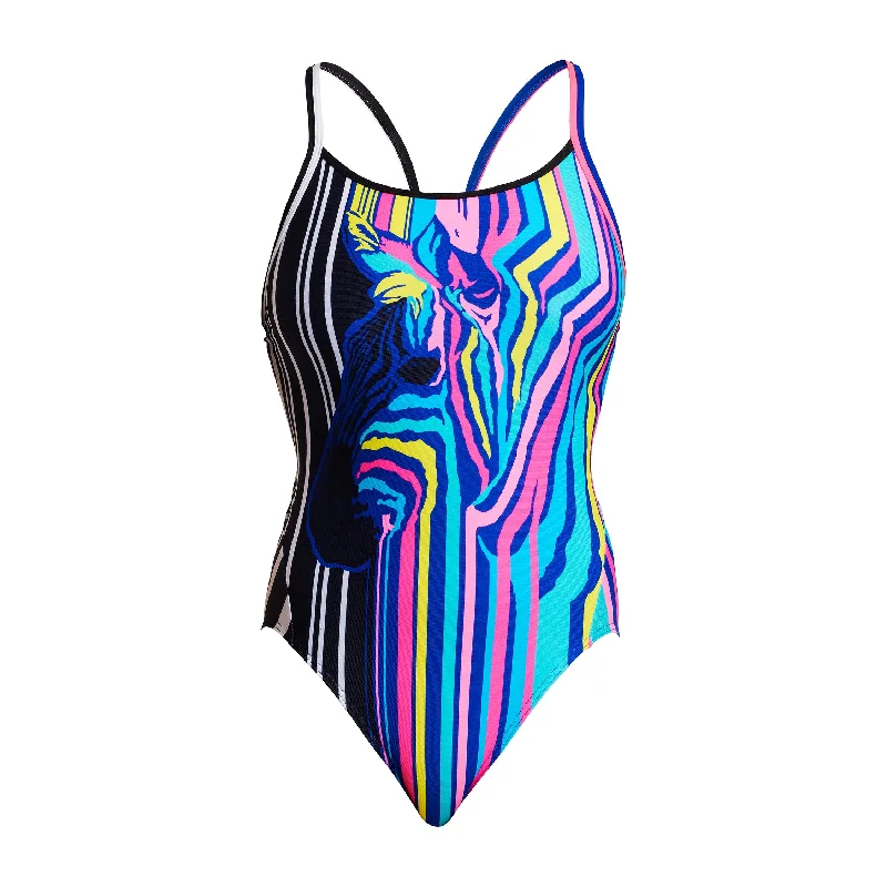 swimwear fitness enthusiasts -Zorse Code | Ladies Diamond Back One Piece