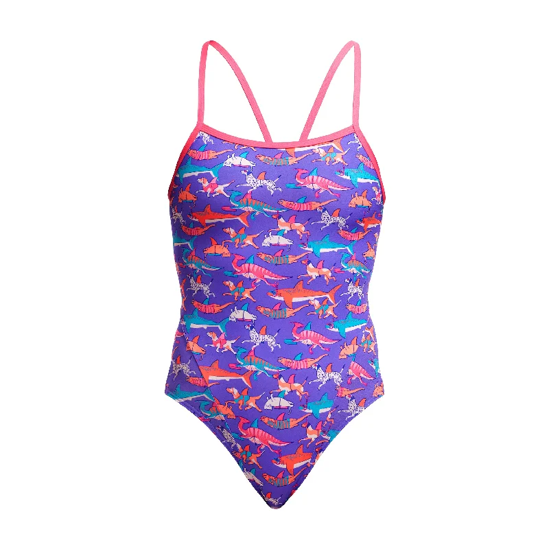 swimwear athletic design -Doggie Paddle | Ladies Single Strap One Piece