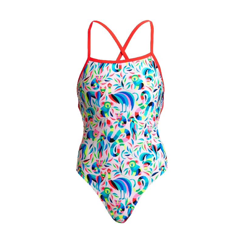 swimwear rainy beaches -Winter Woolies | Ladies Strapped In One Piece