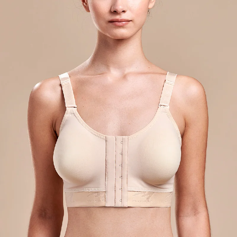 Black Low Support Sports Bra for Walking -Caress™ Low-Coverage Pocketed Bra - Style No. CAR-B11-00, CAR-B11-01, CAR-B11-10, CAR-B11-11 - Beige