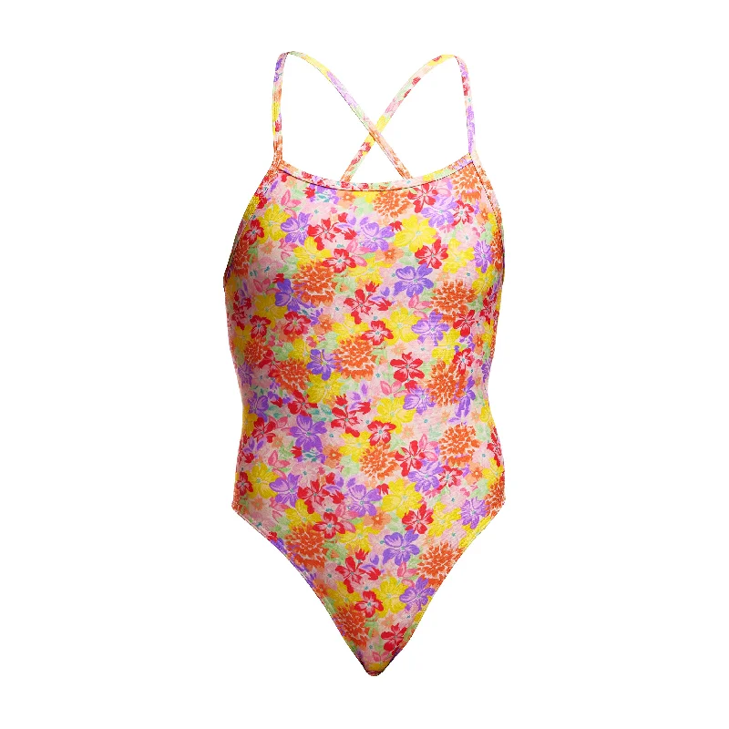 swimwear wet conditions -Summer Garden | Ladies Tie Me Tight One Piece