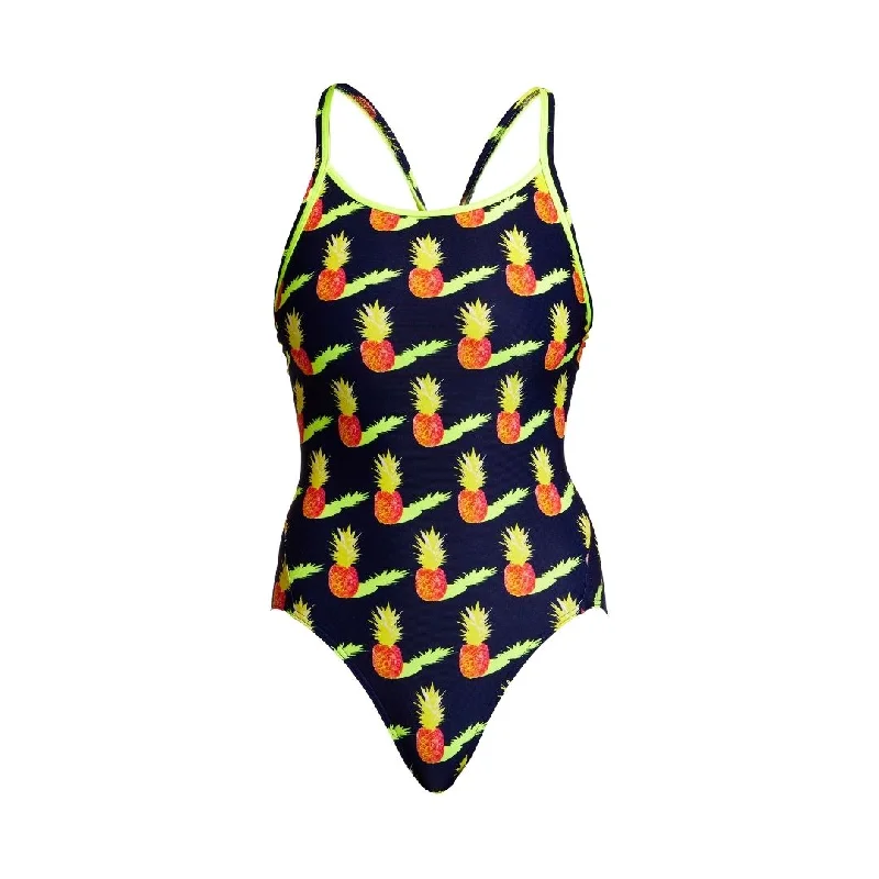 men’s swimwear quick dry -Golden Circle | Ladies Diamond Back One Piece