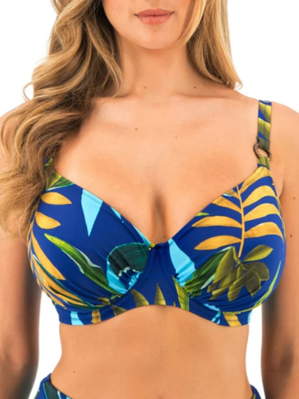 swimwear intense swims -Pichola Full Cup Bikini Top - Tropical Blue