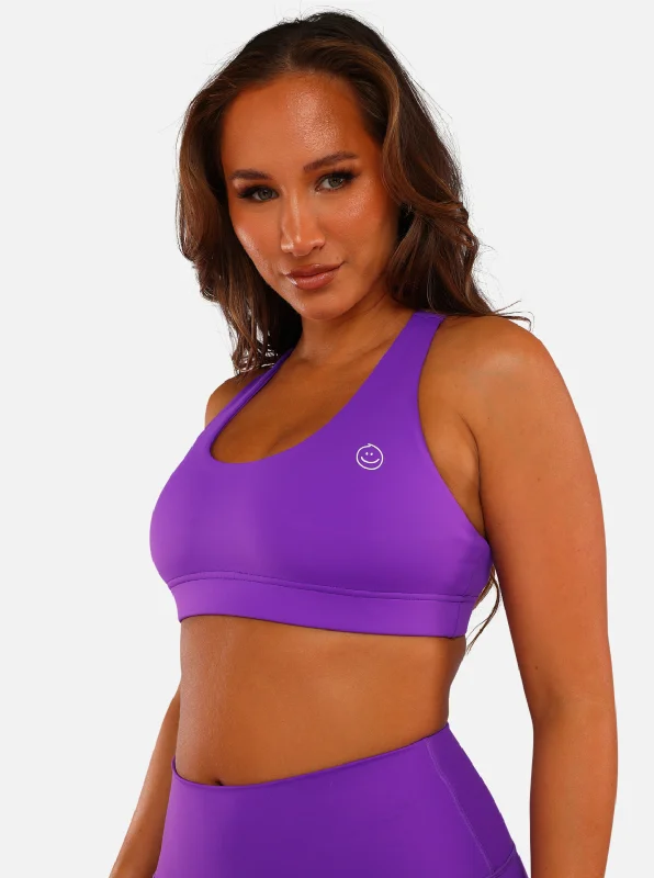 Blue Medium Support Sports Bra for Middle -BUSY BEE SPORTS BRA