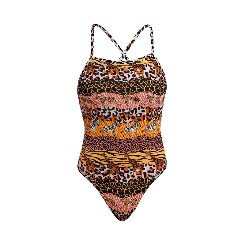 swimwear evening outings -Zoo Life | Ladies Tie Me Tight One Piece