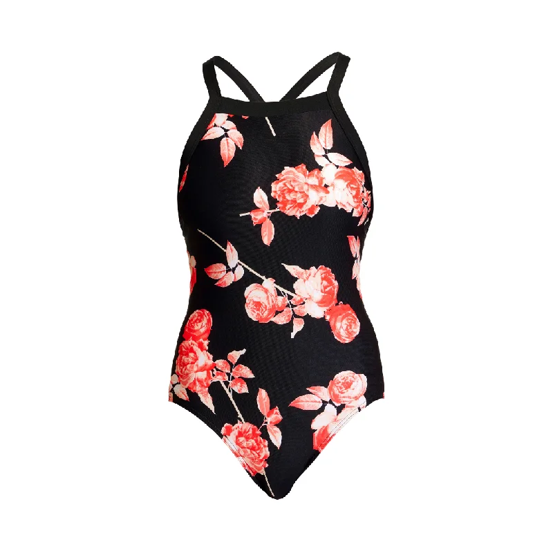 swimwear long training -Rose Garden | Ladies Sky Hi One Piece