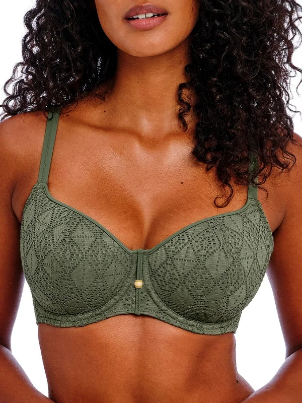 swimwear sweat control -Nomad Nights Sweetheart Bikini Top - Sage