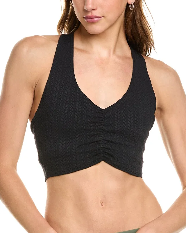 Green Muscle Cut Sports Top for Muscle -Beach Riot Mindy Top