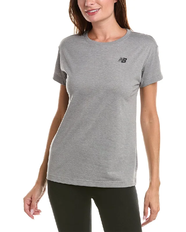 Red Neon Sports Top for Night Runs -New Balance Relentless Crew Top