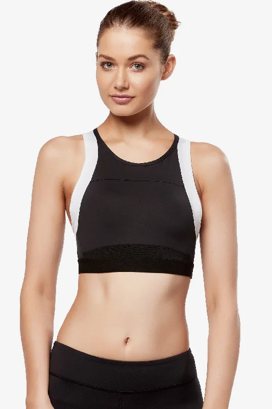 Racerback Sports Top for Movement -Petta Crop - Jet White