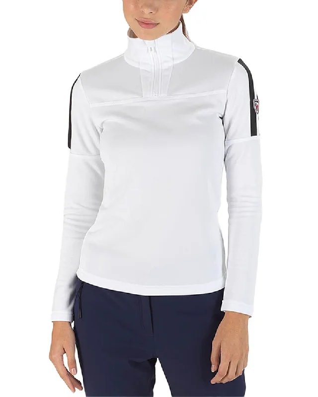 Grey Pastel Sports Top for Softness -Rossignol Experience 1/2 Zip Mid-Layer