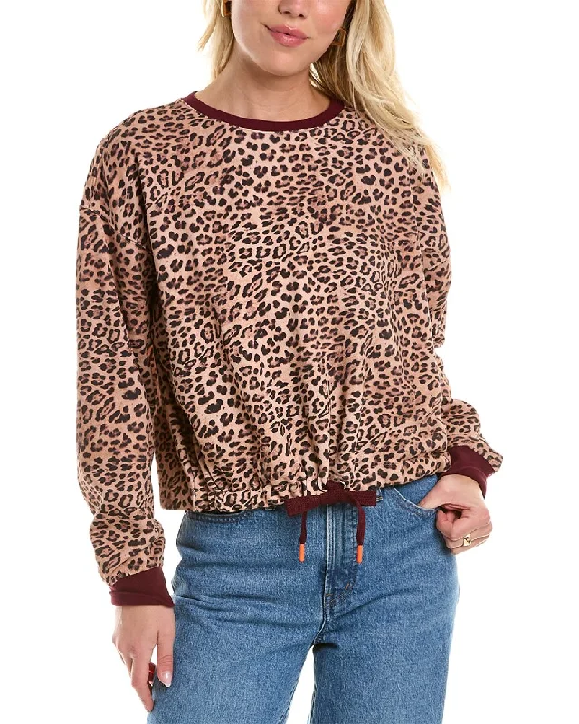 Grey Moisture Wicking Sports Top for Dry -The Upside Leopard Jane Crew