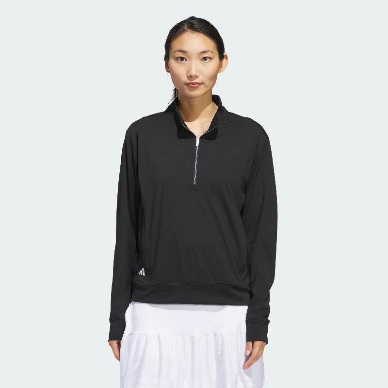 Moisture Wicking Sports Top for Sweat -Women's adidas Ultimate365 Half-Zip Layering Top