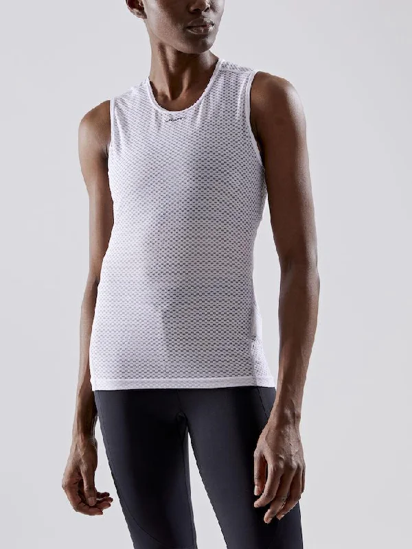 Cotton Sports Top for Comfort -WOMEN'S COOL MESH SUPERLIGHT SLEEVELESS